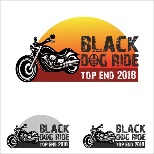 Logo design for Black dog ride.
