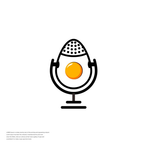 Logo for food podcast