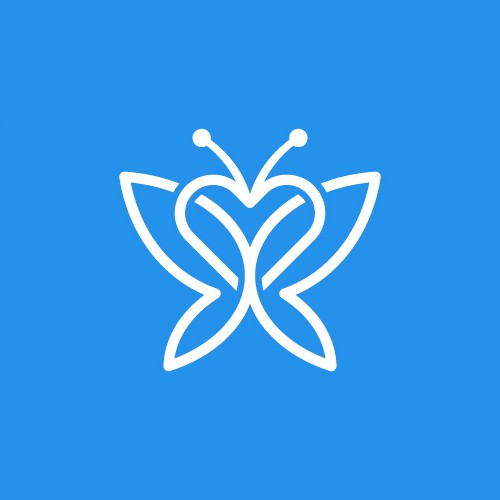My Blue butterfly logo
