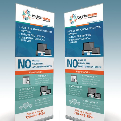 Design a Roll Up Banner for Brighter Vision