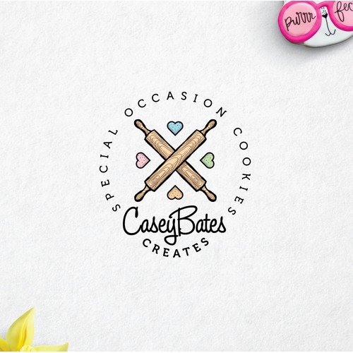Cute logo design for a cookie business