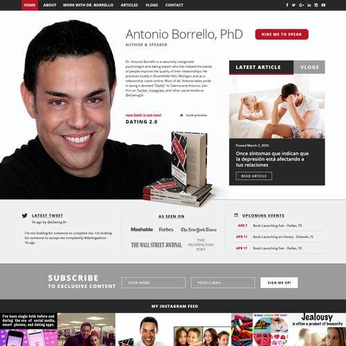 Homepage for Author & Speaker