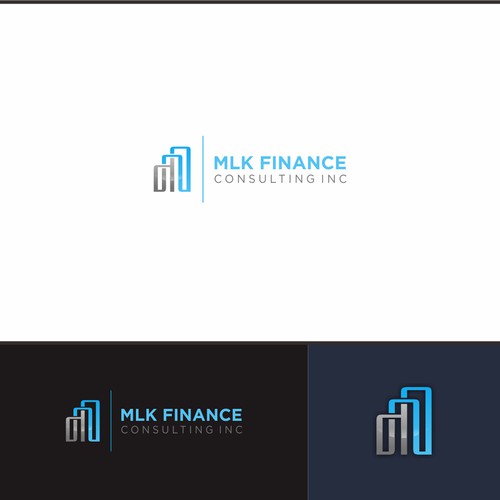 logo concept for MLK Finance