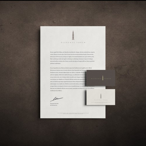 Minimalist Brand Identity for Dierense Toren