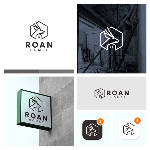 Home + Roan logo