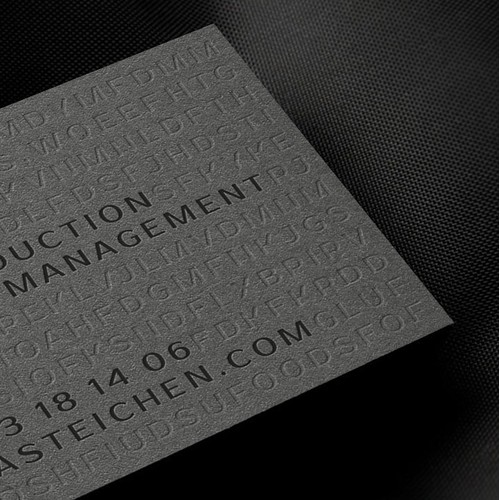 Business cards with high quality printing effects