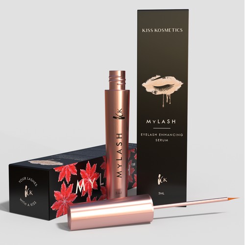 Girlish Packaging for an Eyelash Serum 