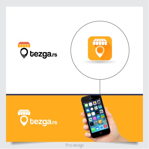 simple, modern logo for mobile application Tezga