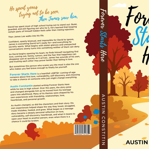 Bold eye-catching book cover for YA Novel