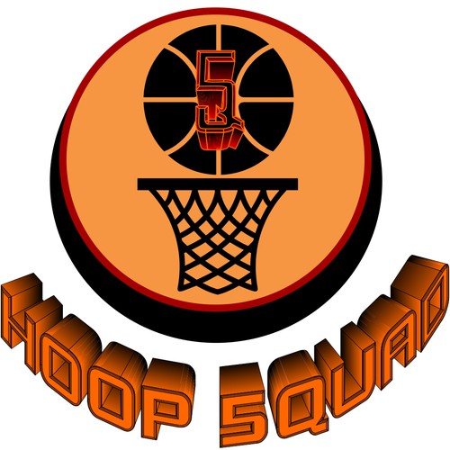 BASKETBALL LOGO FOR  HOOP 5QUAD