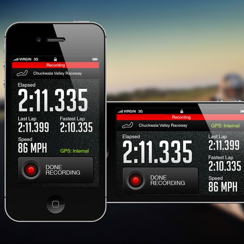 Beautiful design needed for iPhone motorsports app