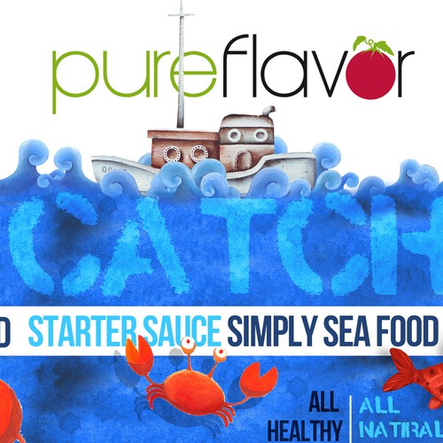 print or packaging design for Pure Flavor 
