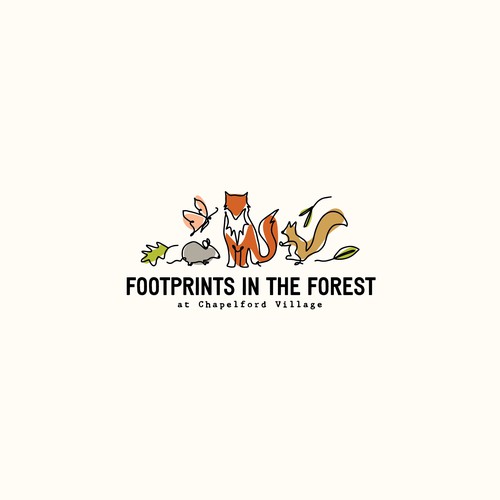 Logo Concepts for Footprints in the Forest