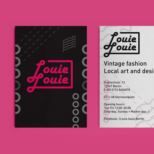 Louie Louie Logo and Marketing Material