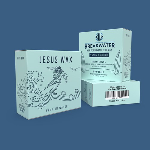 Jesus Wax box design