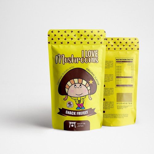 Mushrooms Snack Pouch