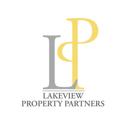 Silver-gold logo for real estate company