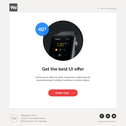 Email templates for 99 designs v2