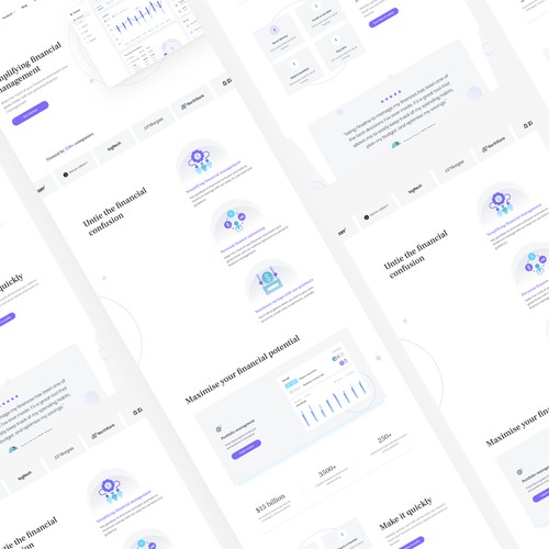 Finance Management Landing Page