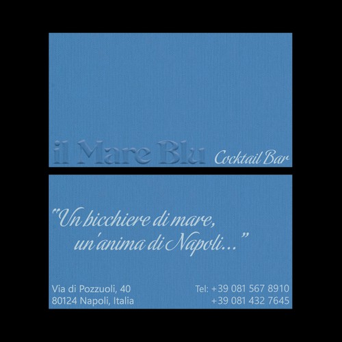 Il Mare Blu Cocktail Bar Business Card