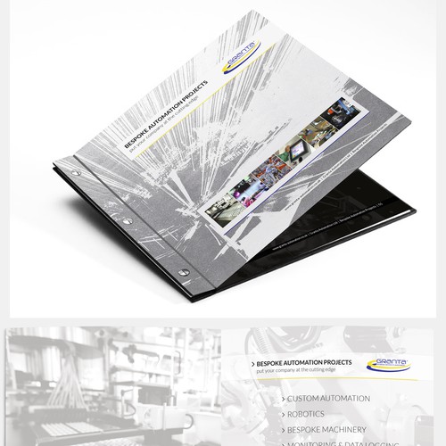 Company brochure design for a company doing automation projects