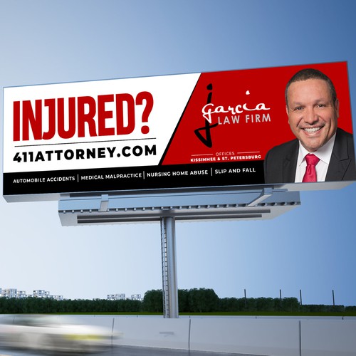 Billboard Design for j Garcia Law Firm