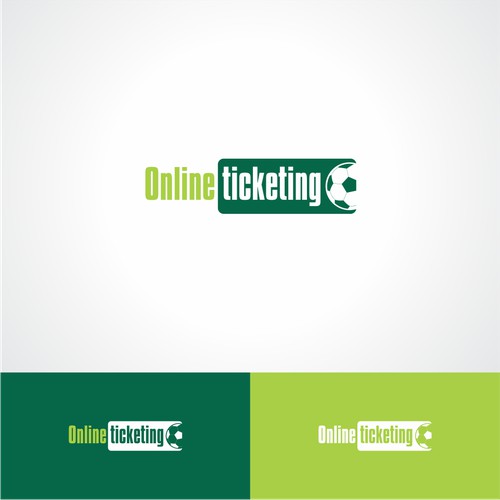 simple, flat, silhouette logo design for an online ticketing