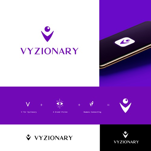 Modern logo for a social platform