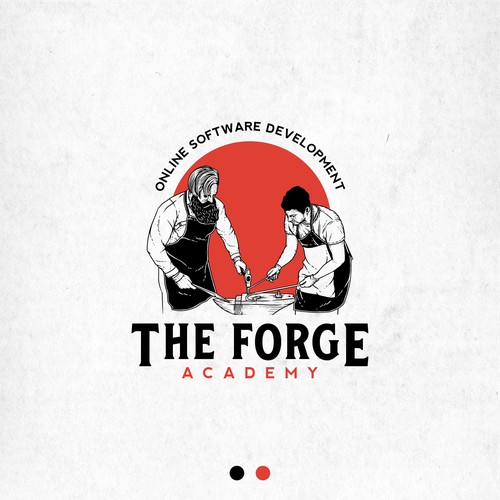 Logo concept for The Forge Academy