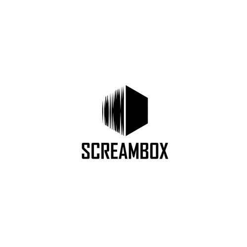 Create a simple clean logo for Screambox
