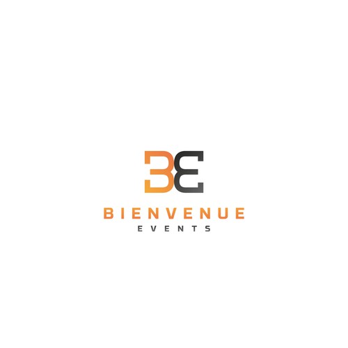 bienvenue events logo design