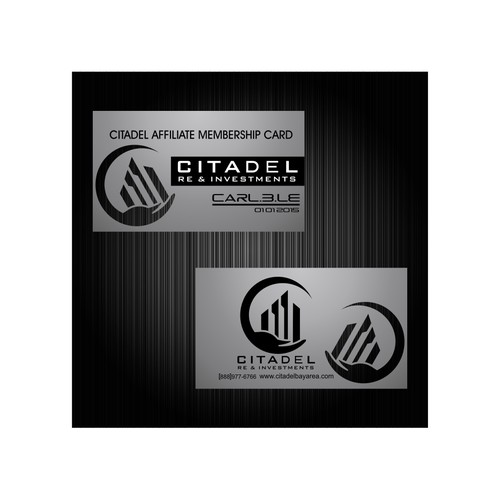 Help create a metallic membership card for Citadel.