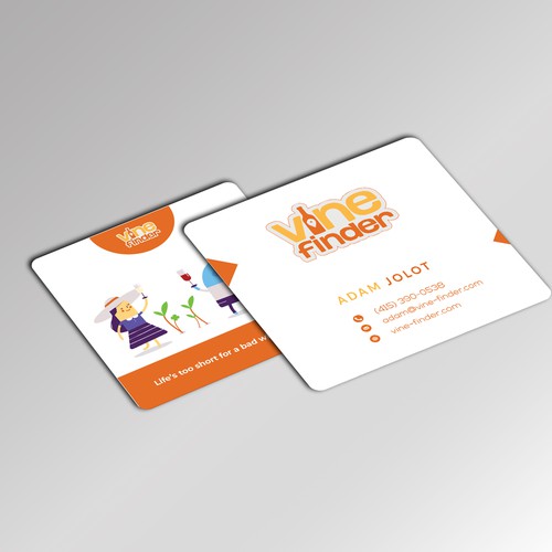 Square Business Card Design 