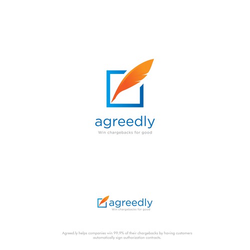 Modern and sophisticated logo for Agreedly