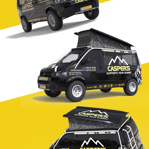 Van wrap - climbing shop