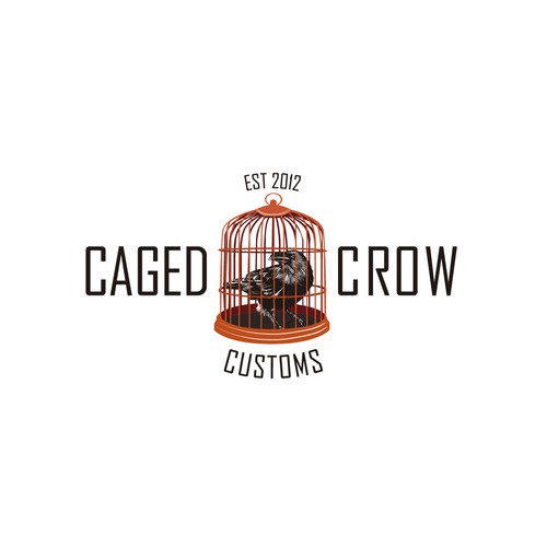Concepto identidad corporativa "Caged Crow"