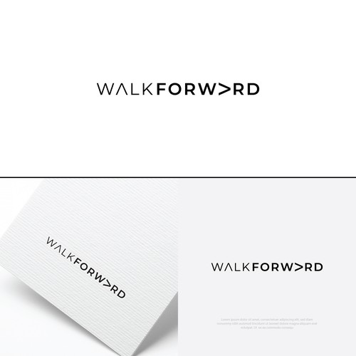 Walk Forward (with me!) - logo design for a luxury brand consultancy company.