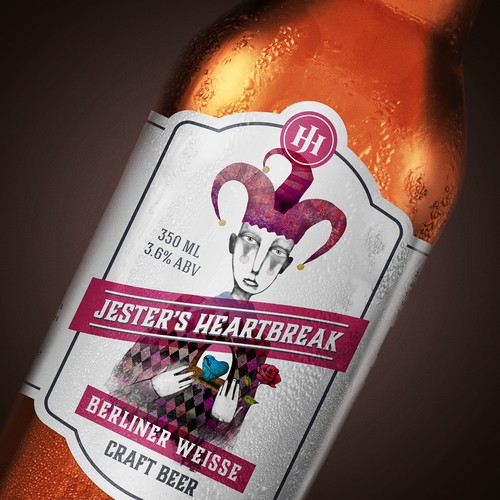 Jesters Heartbreak Beer Label