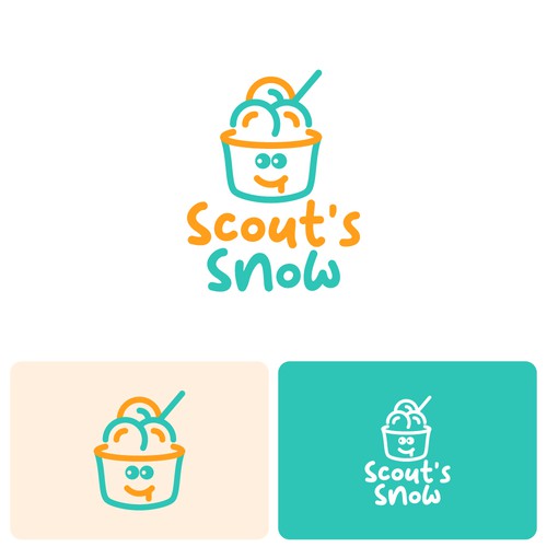 Logo concept for ice cream