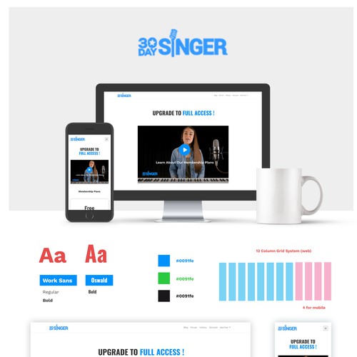 Upgrade Page For 30 Days Online Singing Lesson Site