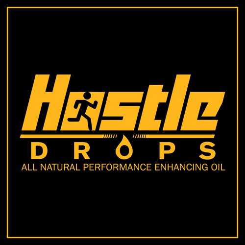 Bold, Simplistic logo design for Hustle Drops