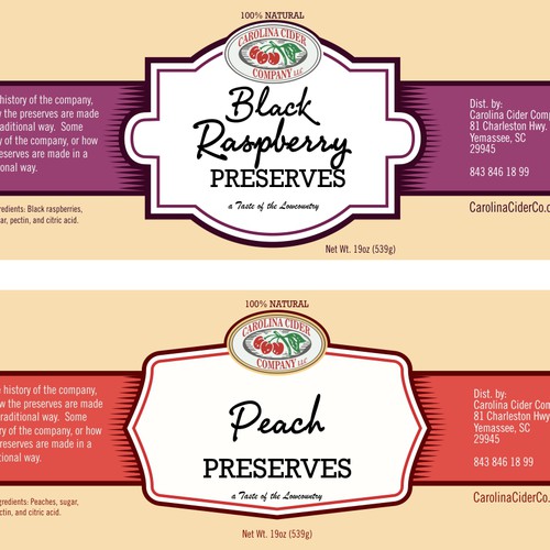 Label for preserves