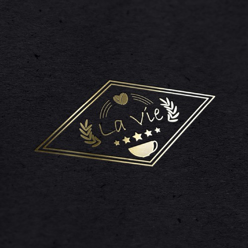 coffee cup logo for la Vie