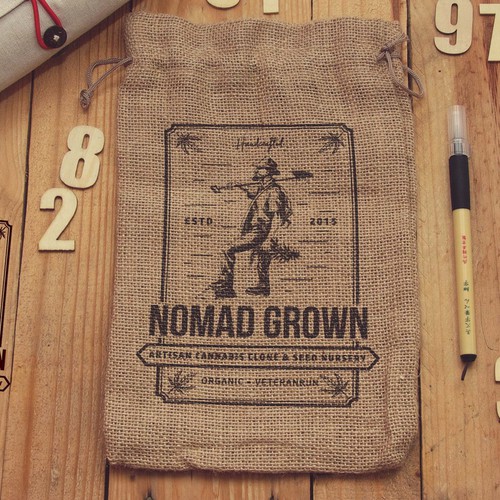 Vintage logo For Nomad Grown Nurseries