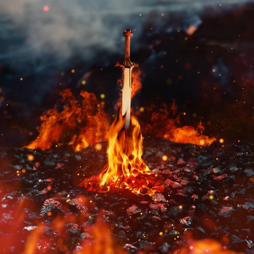 Fire Sword Matte Painting