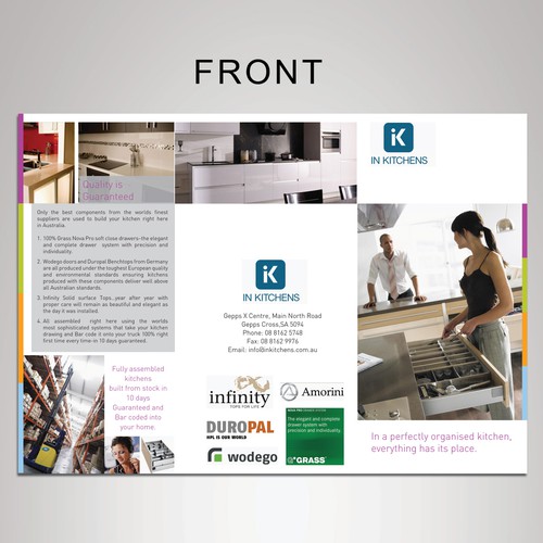 WE NEED YOUR HELP TO DESIGN IN KITCHENS A QUALITY BROCHURE