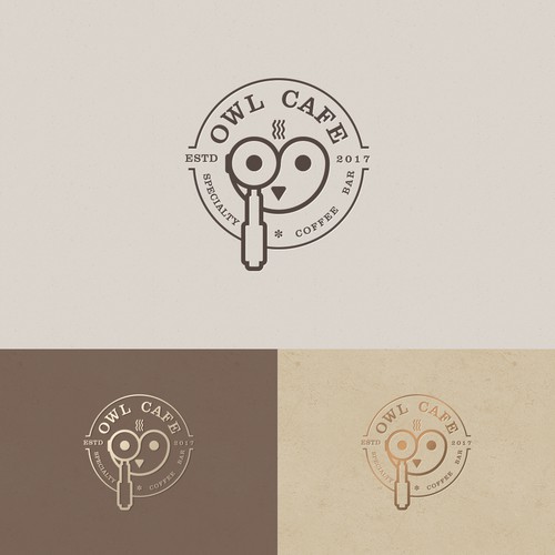Logo Design concept for OWL CAFE