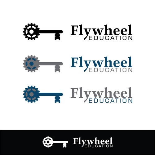 Create a clean logo for Flywheel Education