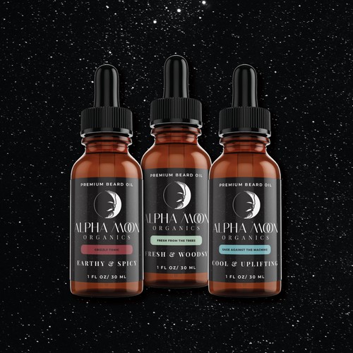 Labels for Beard Oil Brand