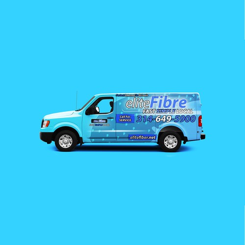 Professional Van Wrap Design for Elite Fibre Internet Services